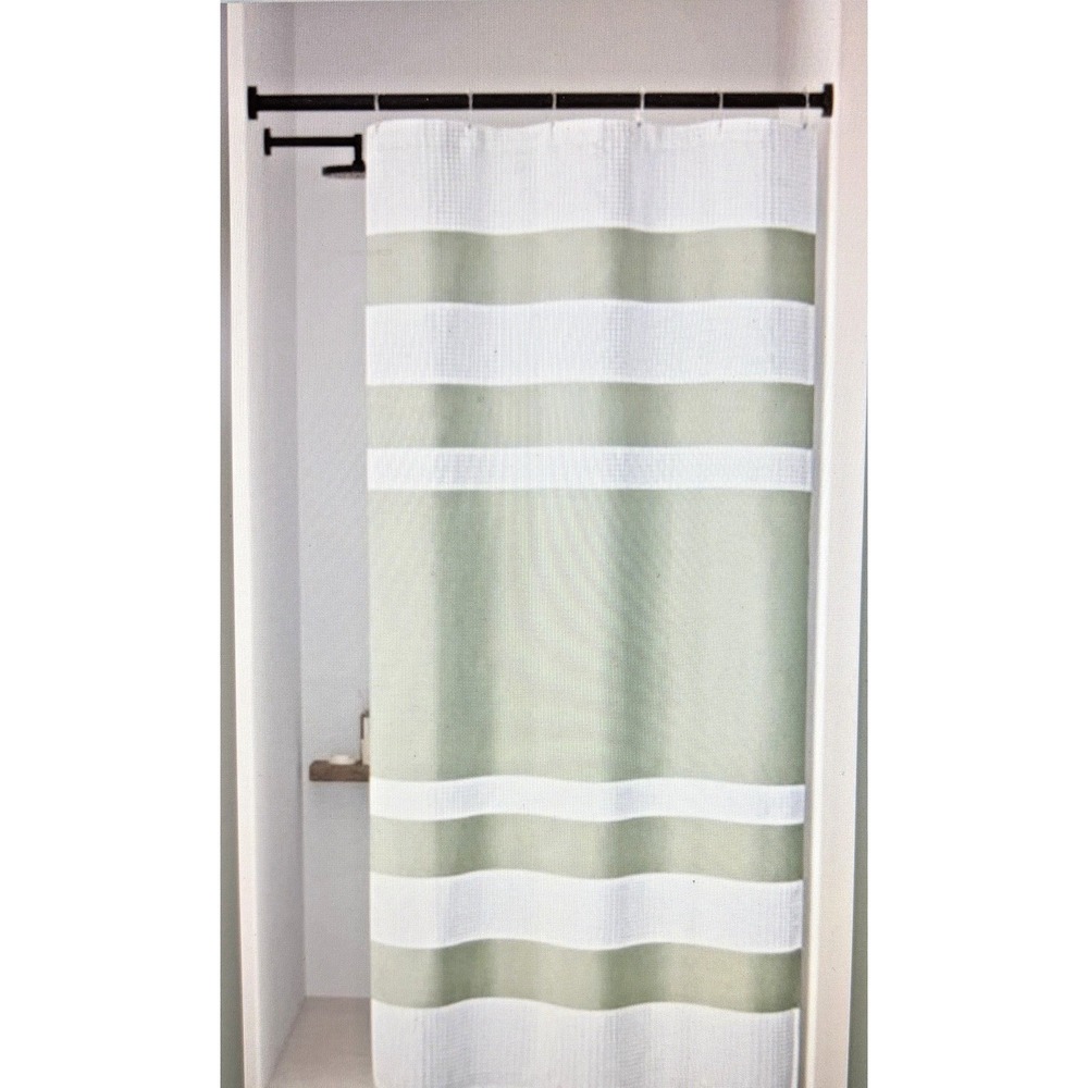 Madison Park Shower Curtain Spa Waffle Weave Shower Curtain Bathroom 72x72 Sage